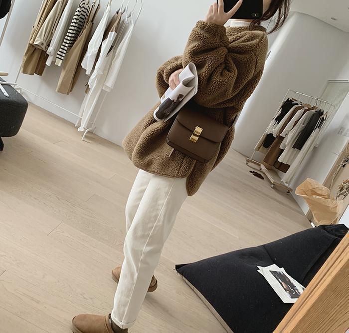 NIVANOO | Manteau Douillet en Laine d’Agneau