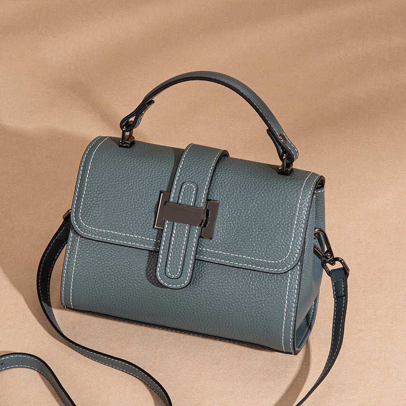 NIVANOO | Sac porté travers en cuir véritable